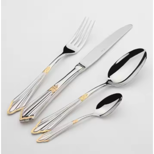 High quality Stainless steel Cutlery set with Sliver or Gold plated for dinner