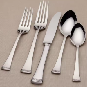 Stainless steel knife and fork