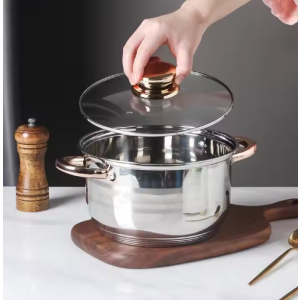 12pcs Stainless Steel Pot Set Cooking Pot