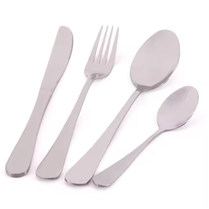 Stainless steel knife and fork set