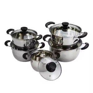 stainless steel stock pot cookware set