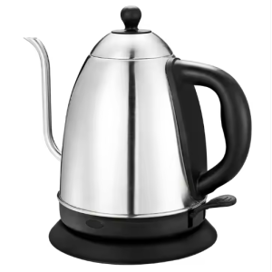 Cordless gooseneck stainless steel electric kettle