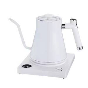 Highly quality modern tea kettle electric 1.0L hotel energy saving heating water boiler / white pour over coffee drip kettle
