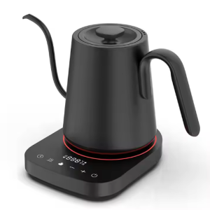 0.8L smart tea pour over coffee gooseneck kettle price hot water pot boiler stainless steel traveller kettle set for hotel