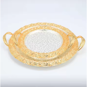 Fruit snack plate, golden fruit plate