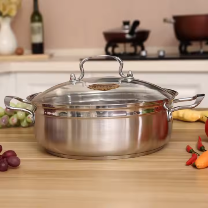 cooking ware set pot cookware stainless steel hot pot with glass lid