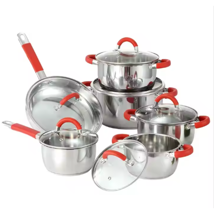 6pcs Stainless Steel Cookware Set