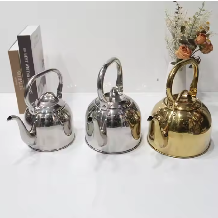 High Quality Teapot Thickened Multi-size Water Kettle Stainless Steel Coffee Pot Steel Handle Household Teakettle