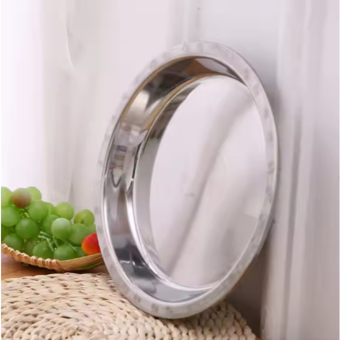 stainless steel serving dinner mirror plate sets