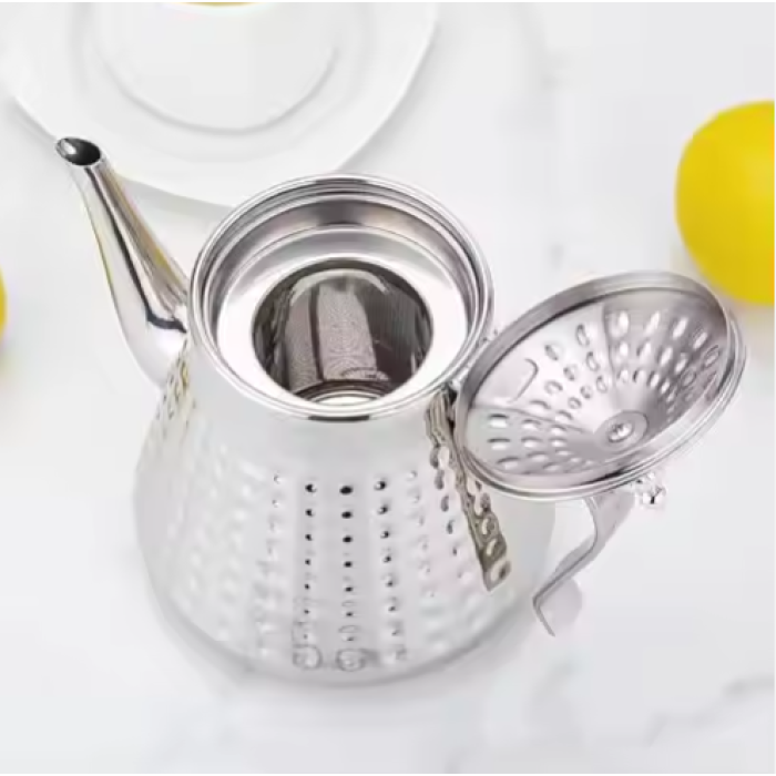 Stainless steel hammer patterned teapot kettle